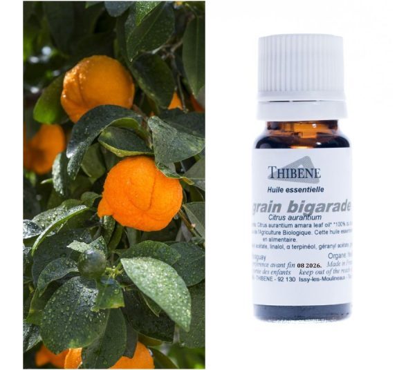 Flacon d'huile essentielle de petit grain bigarade bio 10 ml sélectionné par Les Essentiels d'Isabelle.