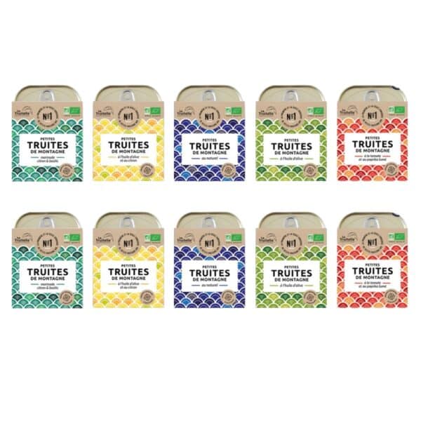 Lot de 10 Truites de montagne Gamme écologique La Truitelle (10 x 100g)