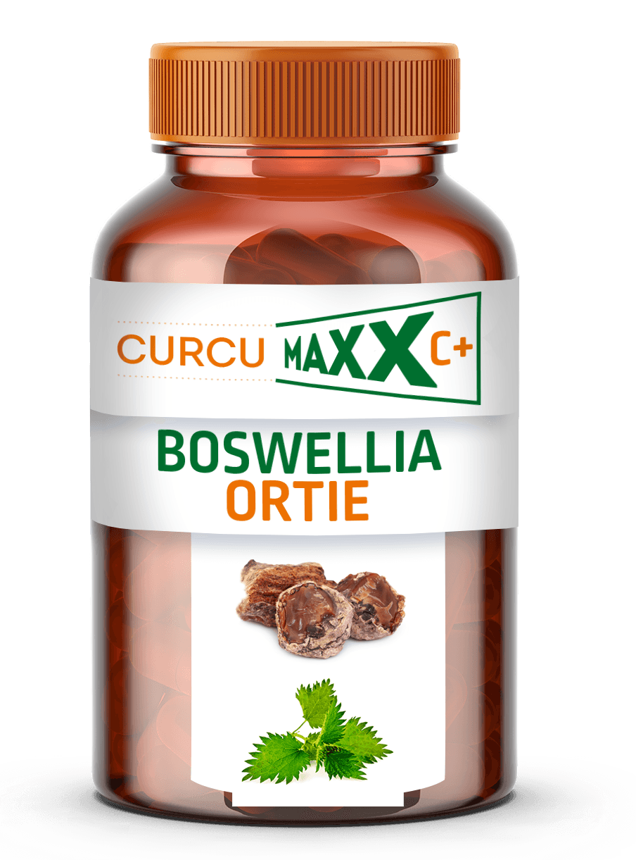 Pilulier Curcumaxx C+ Boswellia & Ortie 60 gélules, complément alimentaire associant boswellia et ortie pour accompagner naturellement le confort articulaire.