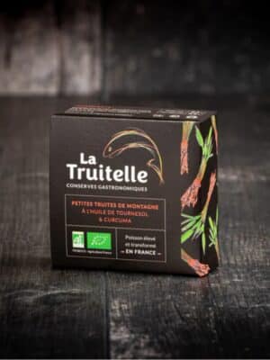 8 boites de Petites truites de montagne à l'huile de tournesol et curcuma