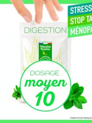 Bonbons CBD CBG Bio 10% - Menthe Verte (30 pastilles)