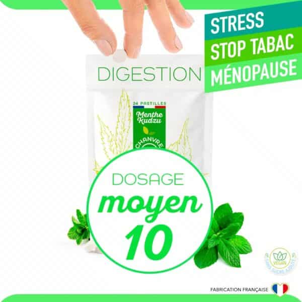 Bonbons CBD CBG Bio 10% - Menthe Verte (30 pastilles)