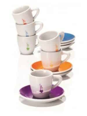Coffret 6 tasses porcelaine