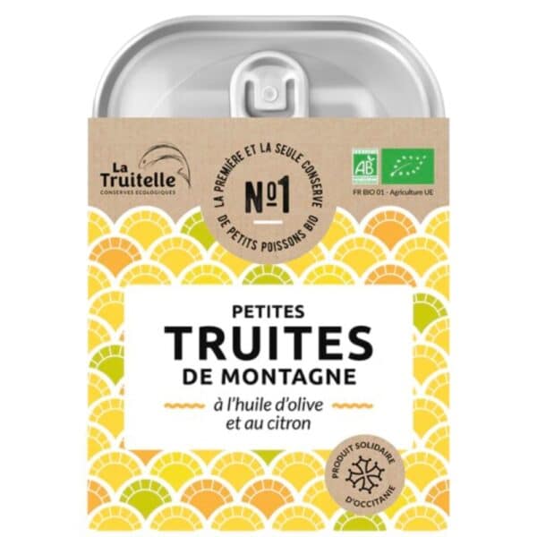 Truites de montagne à l'huile d'olive et au citron - Pack-eco de 10 conserves