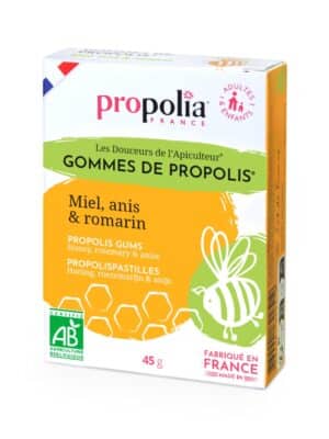 Propolia – Gommes de Propolis® Bio au Miel, Anis & Romarin