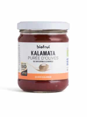 Purée d'Olive Kalamon noire de Kalamata traditionnelle bio - 12 Pots de 180 g