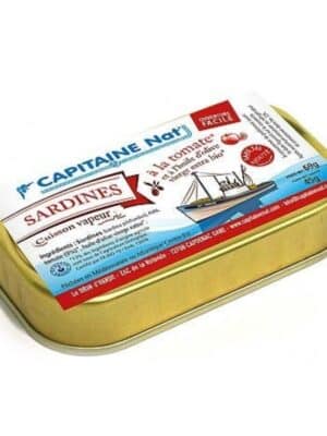 Sardines à l’huile d’olive bio et tomates bio - Sans sel ajouté