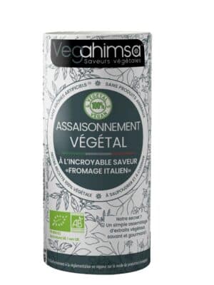 Vegahimsa – Assaisonnement végétal Fromage Italien – Saupoudreur 55g