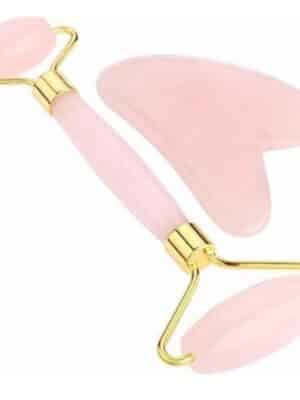 Coffret Rouleau de Quartz Rose & Gua Sha | Rituel Beauté & Sérénité