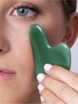 Gua Sha en Jade Vert | Rituel Beauté & Sérénité