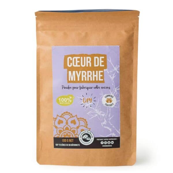 Poudre Cœur de Myrrhe pour encens DIY – Encens 100% naturel & équitable