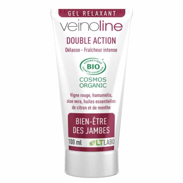 Veinoline Gel BIO LT Labo - gel rafraîchissant pour jambes lourdes à la vigne rouge et hamamélis