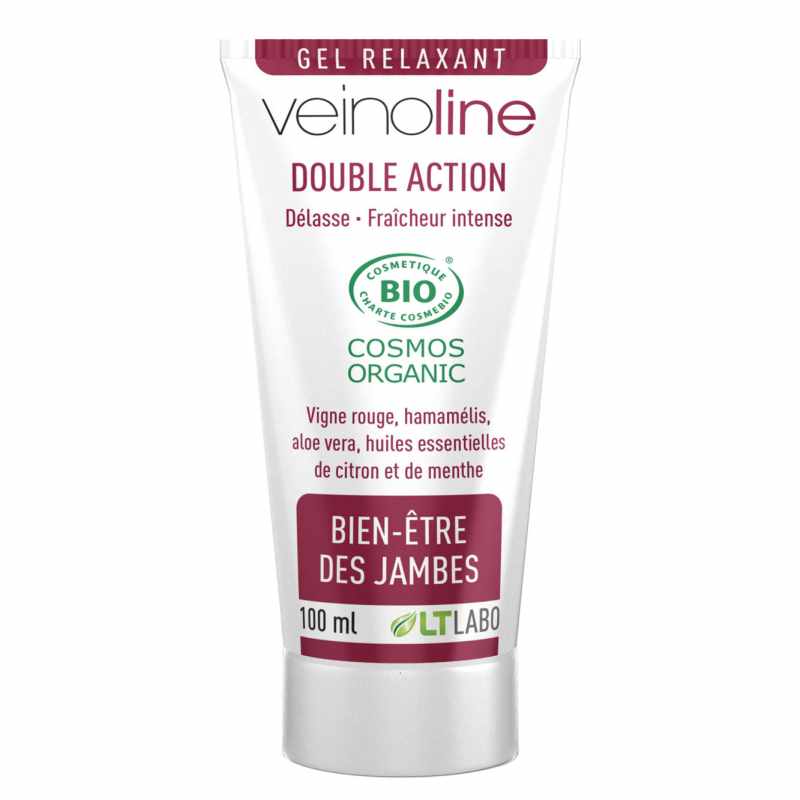 Veinoline Gel BIO LT Labo - gel rafraîchissant pour jambes lourdes à la vigne rouge et hamamélis