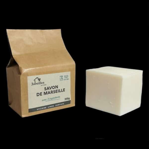 Savon de Marseille 300 g – 3 ingrédients — SOLIBIO