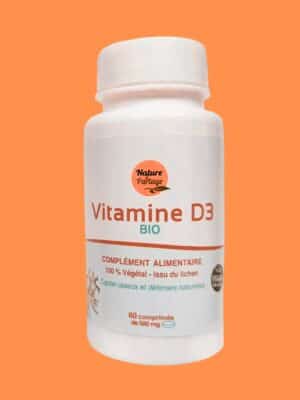 Vitamine D3 Bio – 60 comprimés (vegan, emballage végétal)
