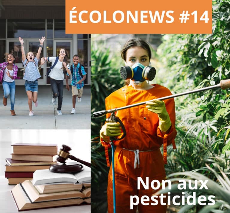 Couverture Écolonews #14, revue de presse écolo du 2 au 8 septembre 2025, avec actualités sur pesticides, climat, biodiversité et initiatives positives.
