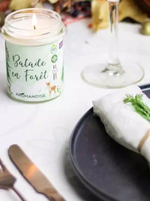 Bougie Balade en Forêt Aromandise Bougie naturelle parfumée Balade en Forêt Aromandise pour une ambiance cocooning et boisée