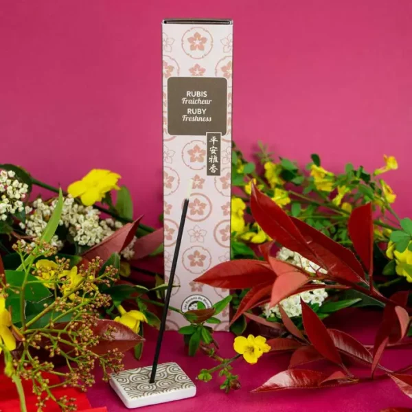 Encens Rubis Fleur de Tiaré Aromandise Encens naturel Fleur de Tiaré Aromandise aux senteurs florales et délicates