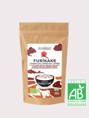 Furikake paprika fumé bio Écoidées – condiment japonais aux trois sésames