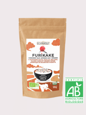 Furikake saveur poulet grillé bio Écoidées – condiment japonais aux trois sésames
