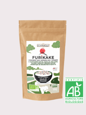 Furikake saveur wasabi bio Écoidées – condiment japonais aux trois sésames
