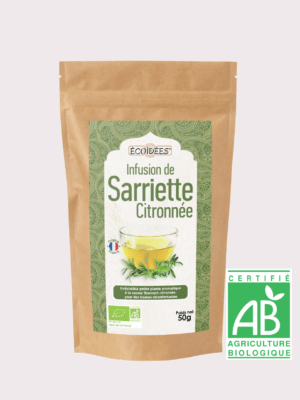 Infusion de sarriette citronnée bio Écoidées – plante aromatique de Provence