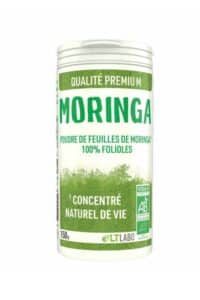 Poudre de feuilles de moringa bio 100 % folioles LT Labo