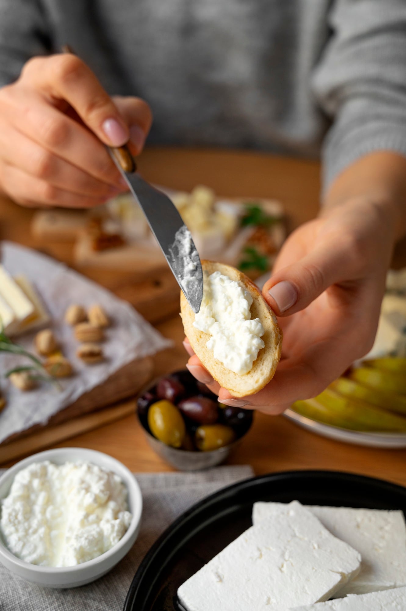 Préparation d’un fromage végétal inspiré de la fermentation