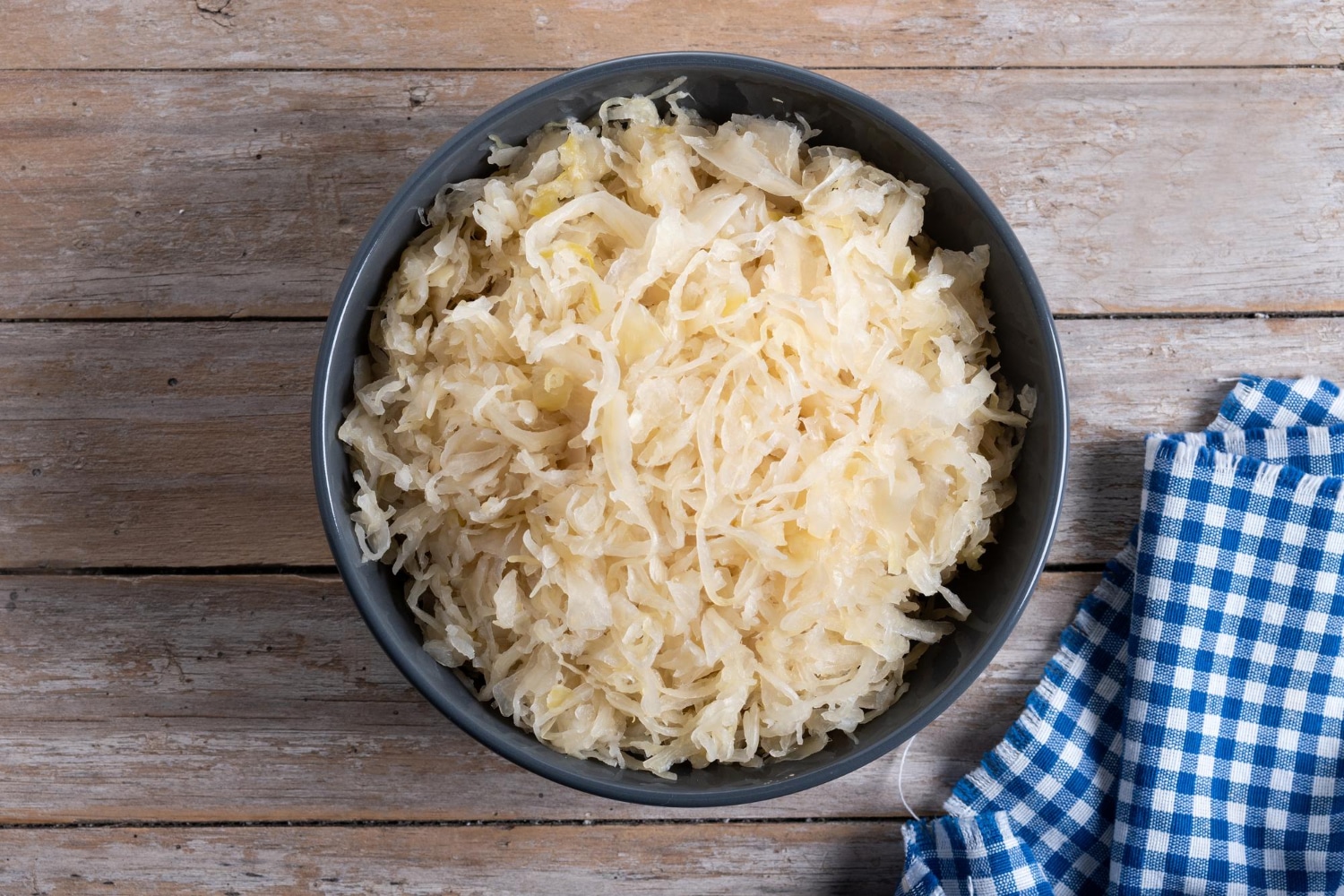 Choucroute traditionnelle issue de la fermentation du chou