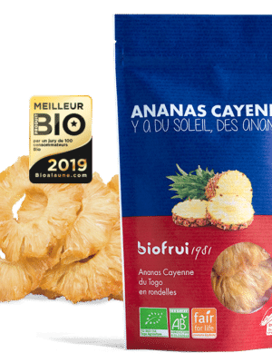 ananas seche bio cayenne lisse rondelles biofrui1981 equitable togo fruit sec naturel