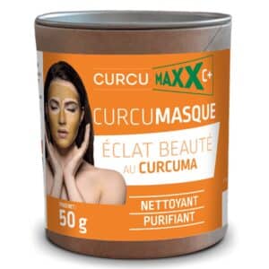 Masque visage Curcumasque au curcuma soin naturel éclat peau pot 50 g