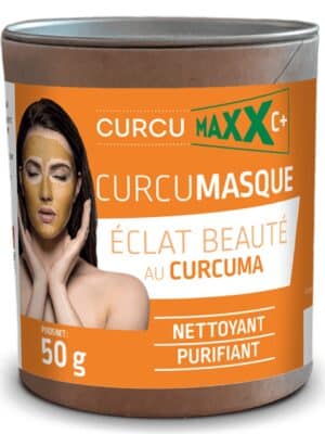 Masque visage Curcumasque au curcuma soin naturel éclat peau pot 50 g