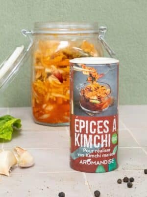 Épices à kimchi bio Aromandise – mélange pour préparer kimchi maison et légumes fermentés