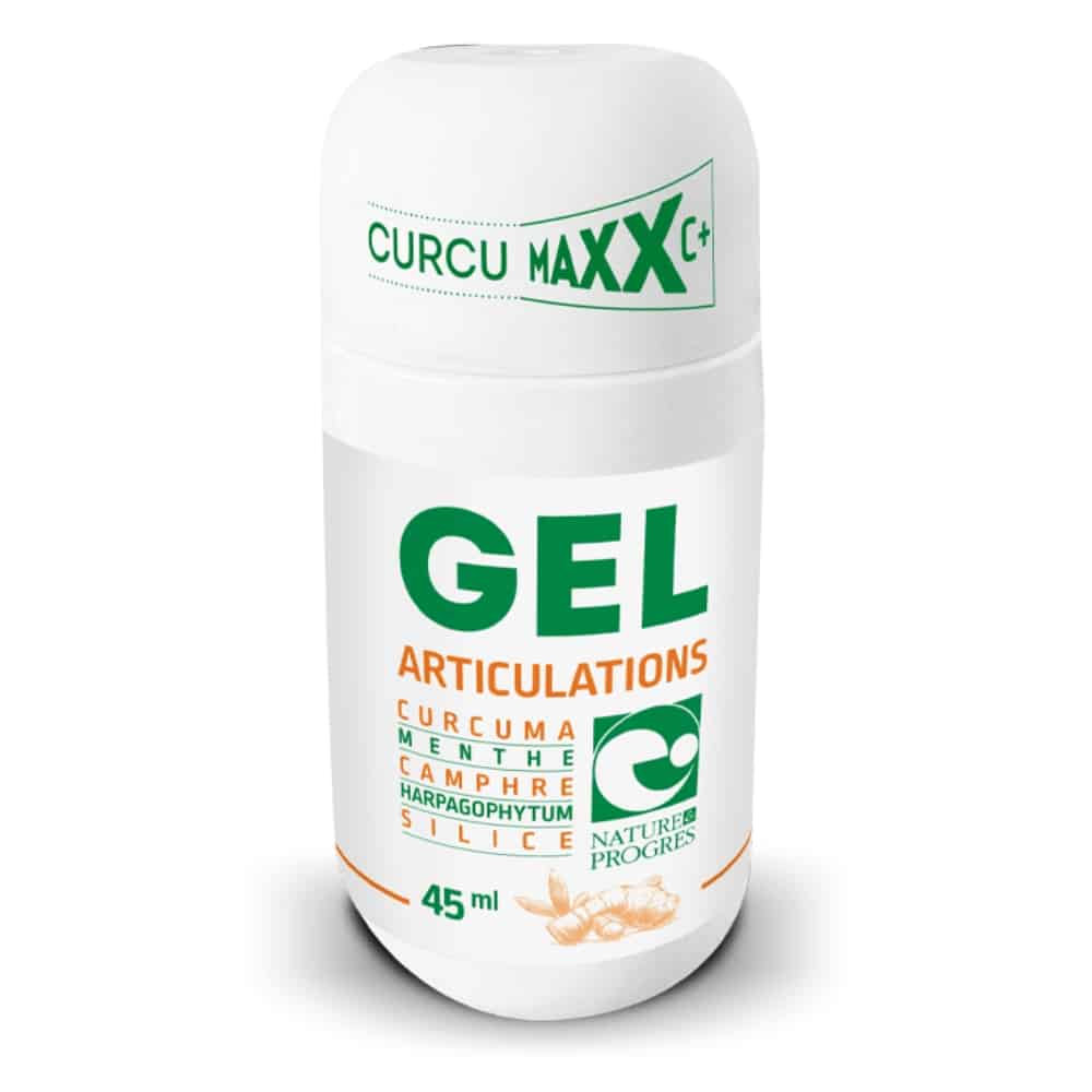 Gel articulations bio Nature et Progrès roll on curcuma harpagophytum confort articulaire 45 ml