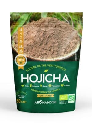 hojicha bio japon poudre the vert torrefie aromandise uji