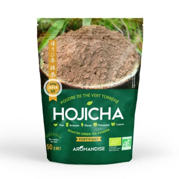hojicha bio japon poudre the vert torrefie aromandise uji