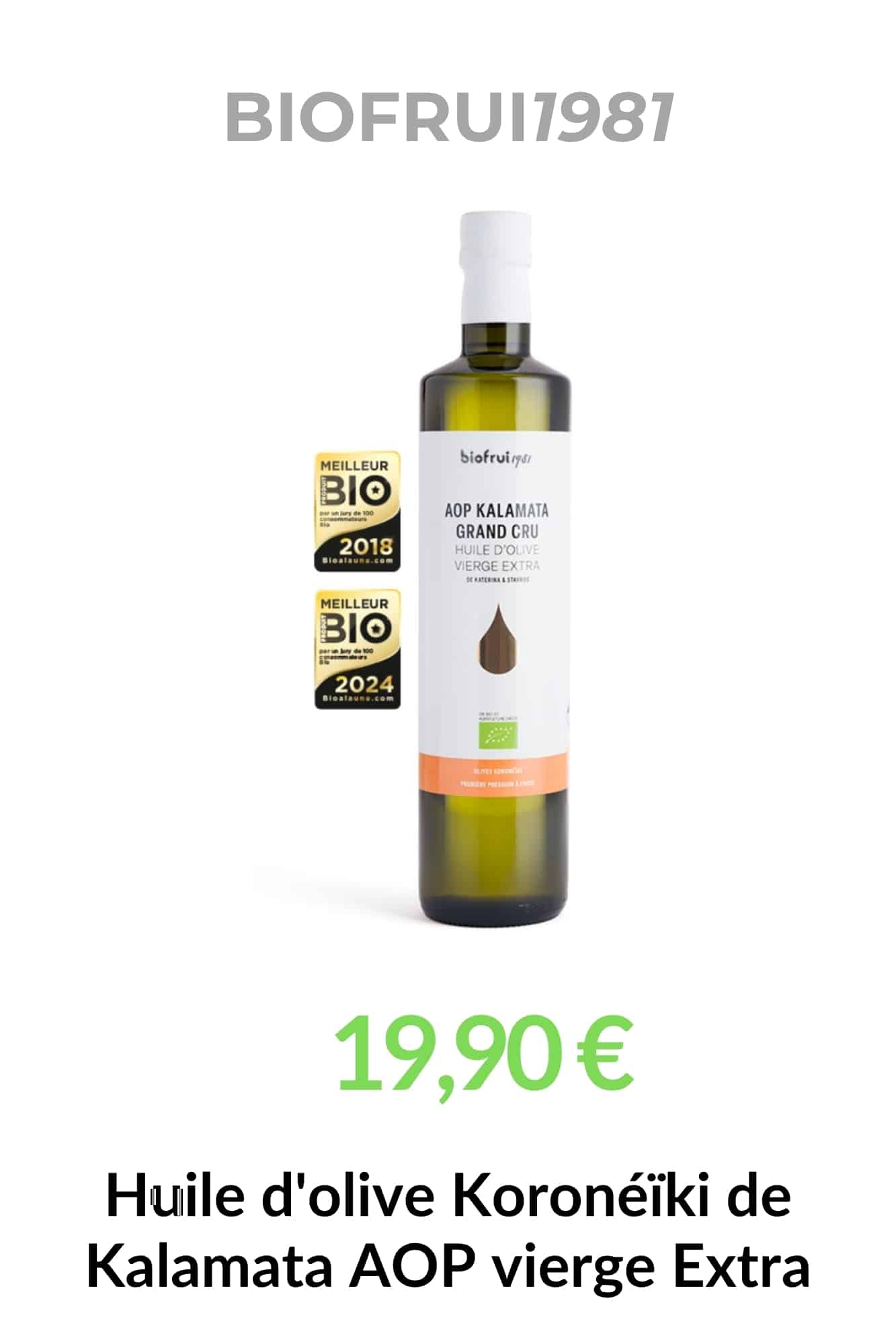 huile olive vierge extra bio kalamata aop koroneiki biofrui1981 cuisine mediterraneenne