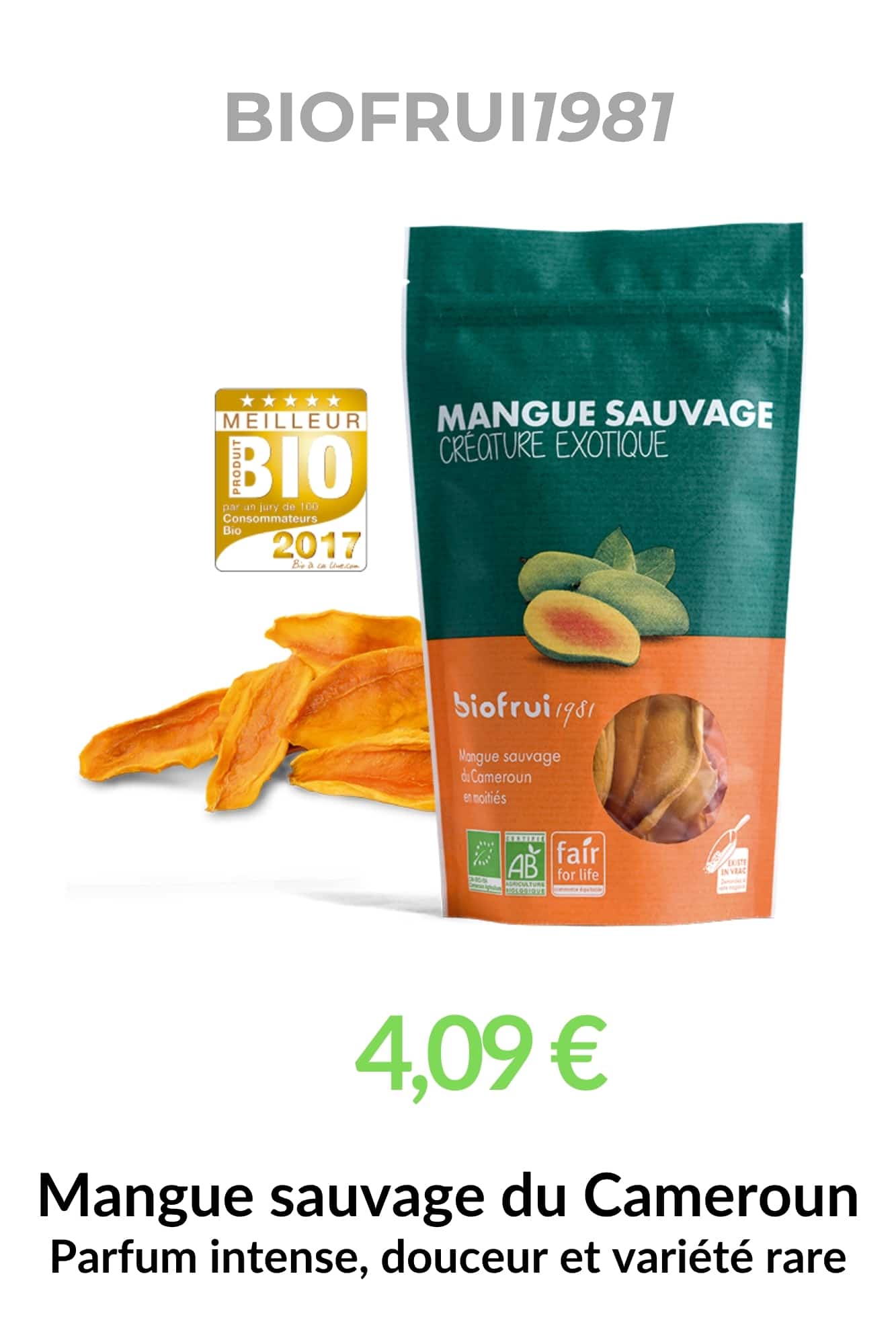 mangue sauvage bio cameroun biofrui1981 fruit sec naturellement sucre riche fibres antioxydants
