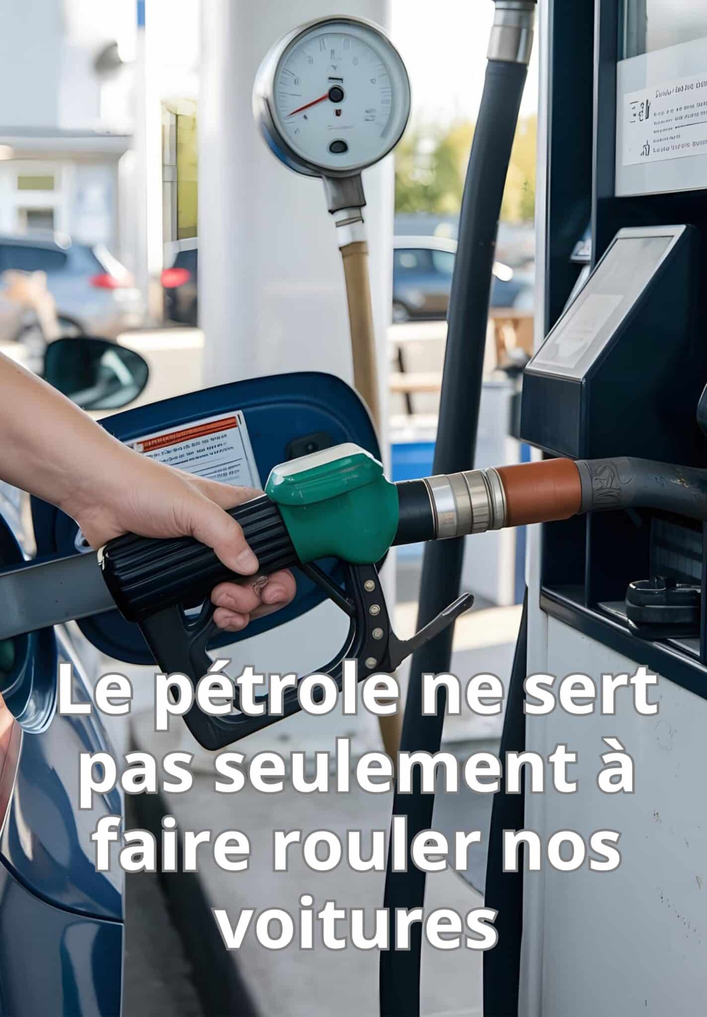 Pistolet pompe à essence illustration dépendance au pétrole dans la vie quotidienne