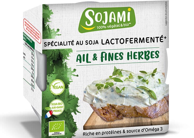 Sojami à tartiner bio ail fines herbes spécialité végétale lactofermentée