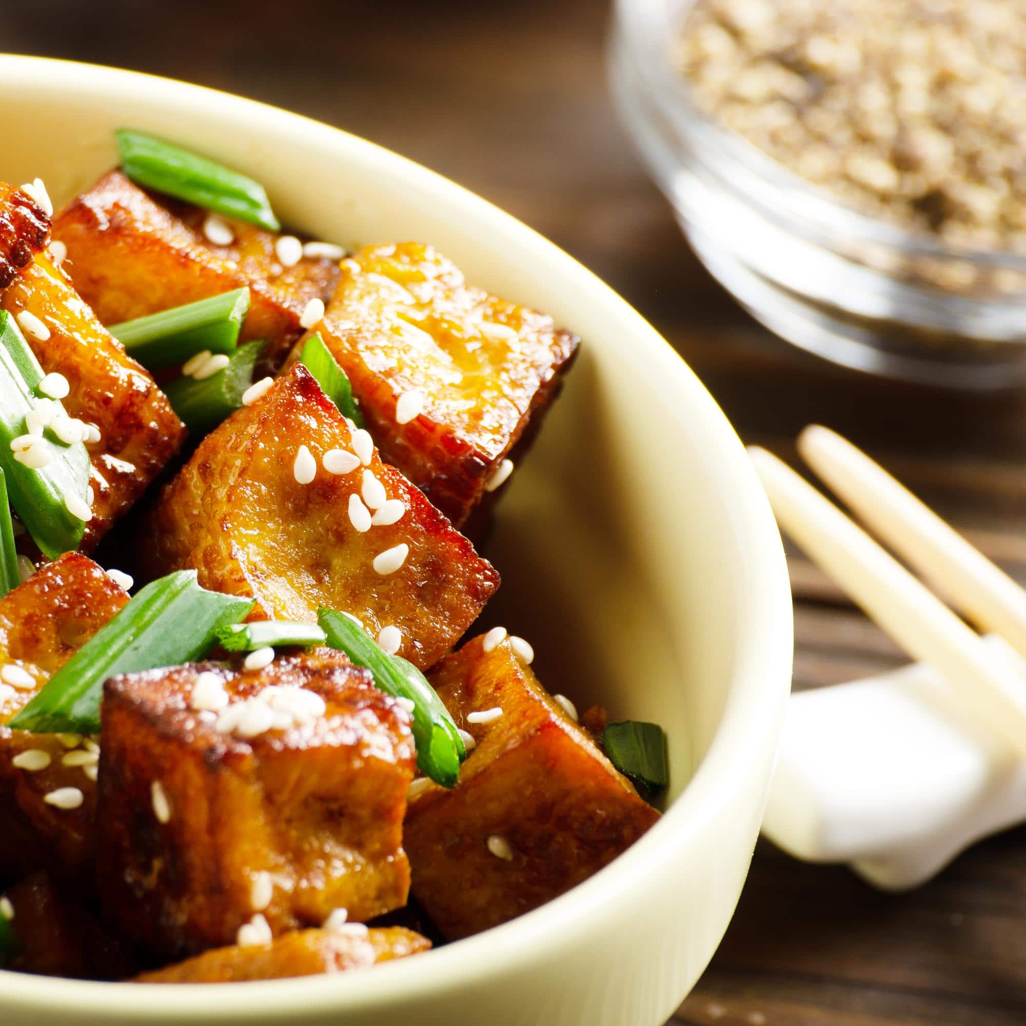 tofu caramélisé sauce miso sésame recette facile cuisine asiatique