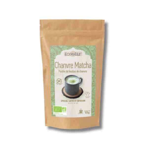 chanvre matcha bio ecoidees poudre feuilles chanvre france auvergne