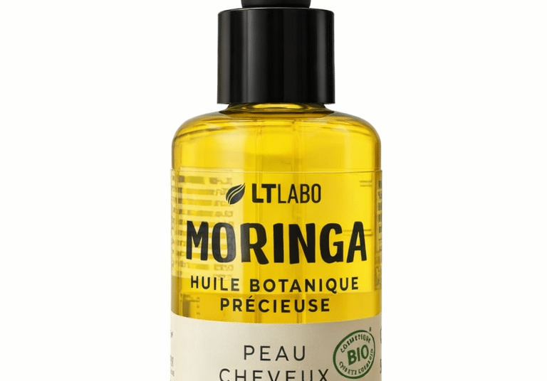 huile de moringa bio LT Labo peau cheveux flacon compte gouttes