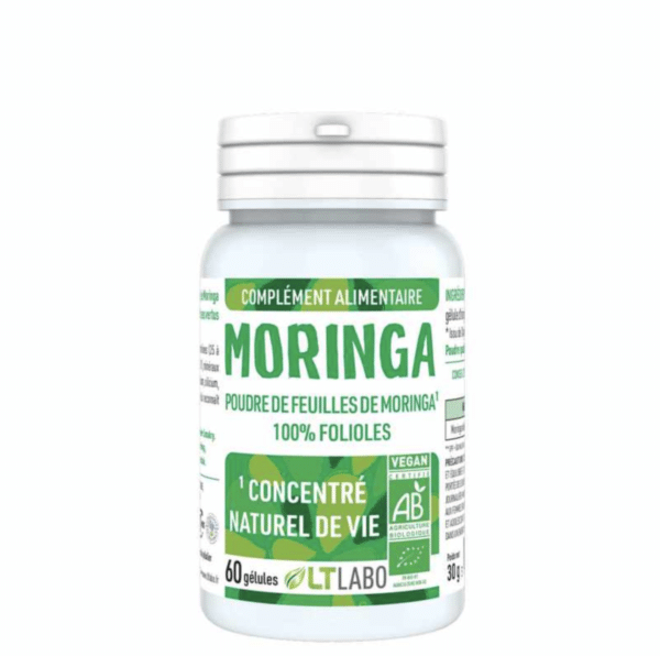 moringa bio en gélules LT Labo 60 gélules complément alimentaire énergie vitalité naturel