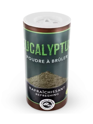 Poudre d’Eucalyptus Aromandise Poudre d’Eucalyptus Aromandise encens naturel aux senteurs fraîches et aromatiques pour purifier la maison