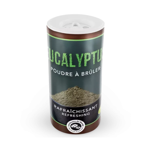 Poudre d’Eucalyptus Aromandise Poudre d’Eucalyptus Aromandise encens naturel aux senteurs fraîches et aromatiques pour purifier la maison