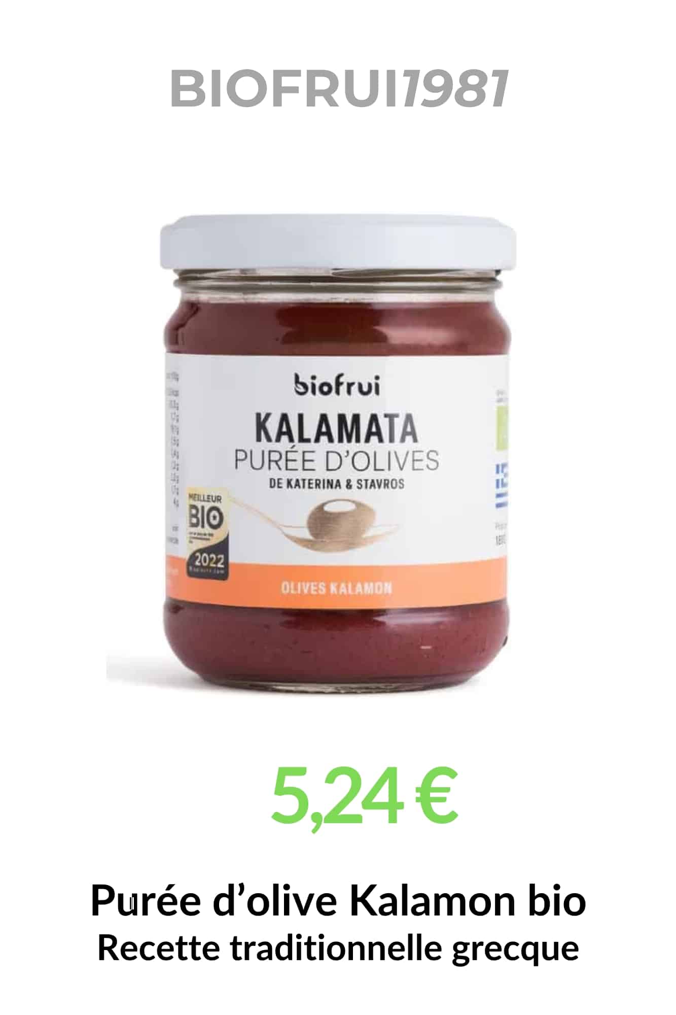 puree olive kalamon bio biofrui1981 recette traditionnelle grecque olives de kalamata