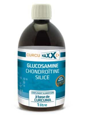 Flacon Curcumaxx Glucosamine Chondroïtine Silice pour le confort articulaire et la mobilité