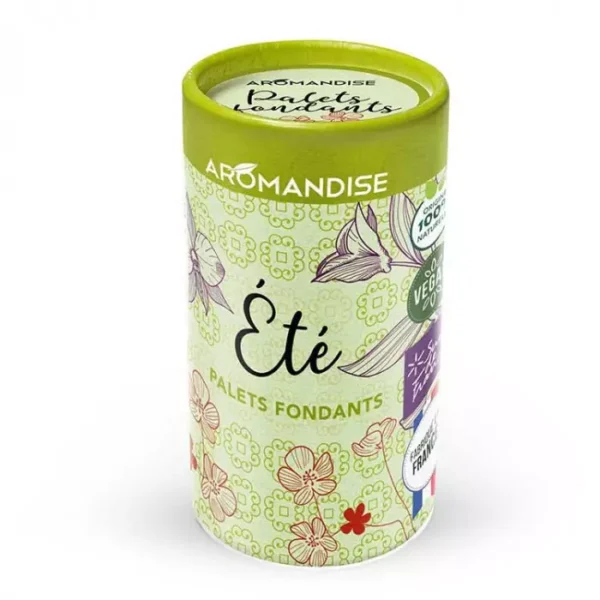 Palets fondants Été aux huiles essentielles – Aromandise Boîte de 6 palets fondants Été aux huiles essentielles – Aromandise