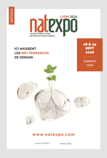 Affiche du salon professionnel Natexpo Lyon 2026 dédié aux produits biologiques et aux bio-tendances de demain à Eurexpo Lyon